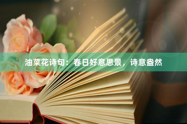 油菜花诗句：春日好意思景，诗意盎然