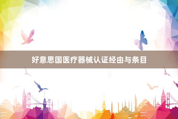 好意思国医疗器械认证经由与条目